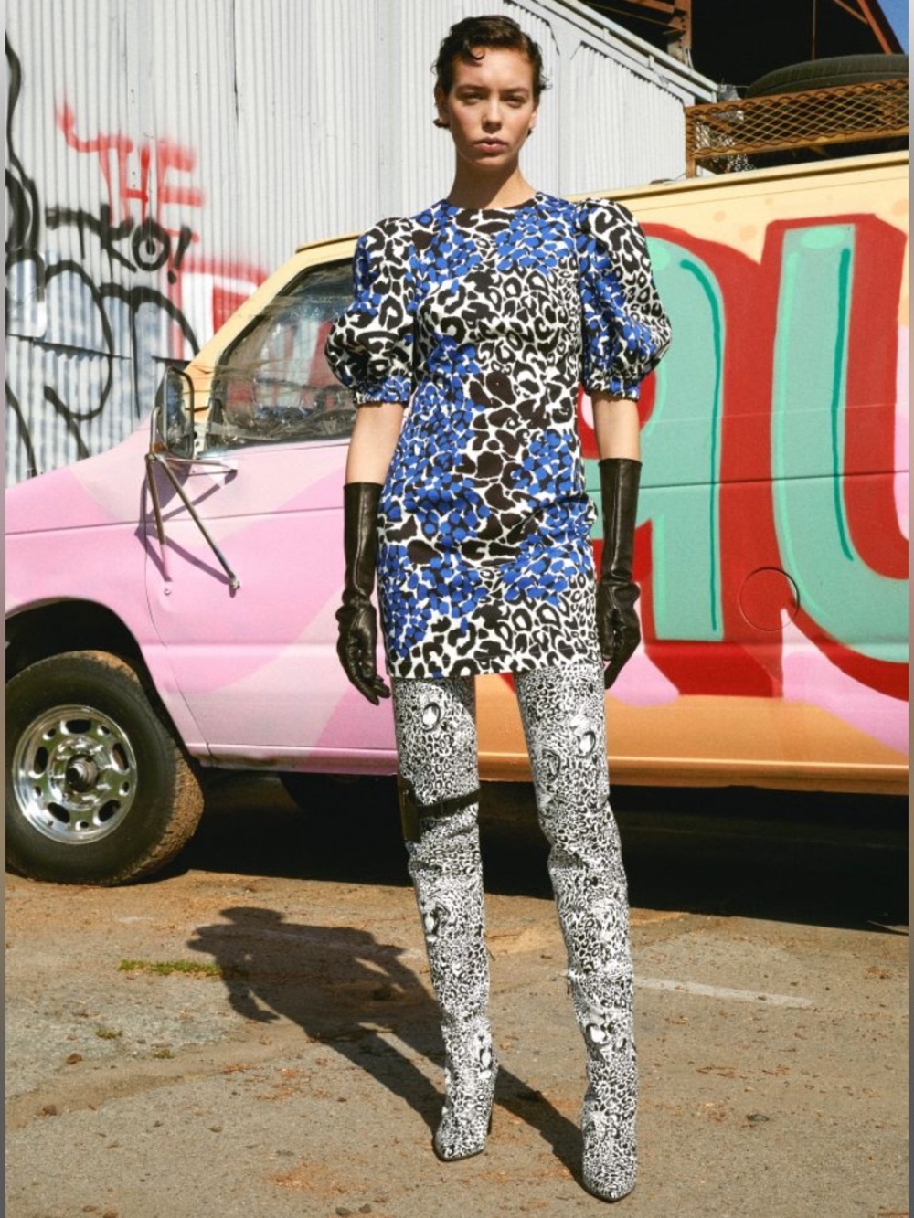 Marcell Von Berlin animal print dress size US 6